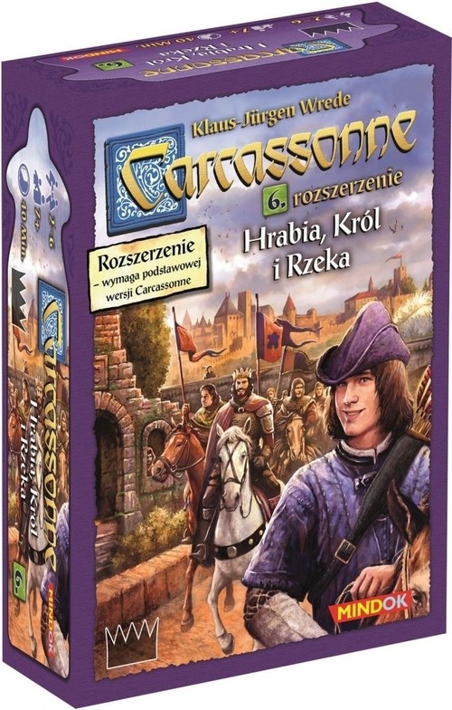 Carcassonne Hrabia Król i Rzeka. 6 rozszerzenie do drugiej edycji najpopularniejszej gry kafelkowej