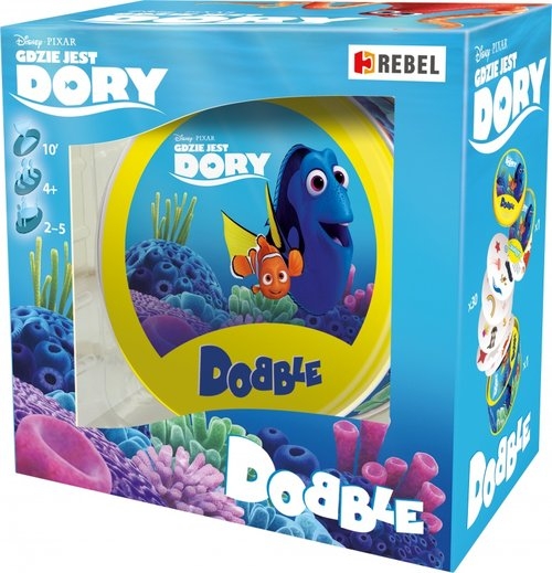 Dobble Gdzie jest Dory?. Wiek: 4+