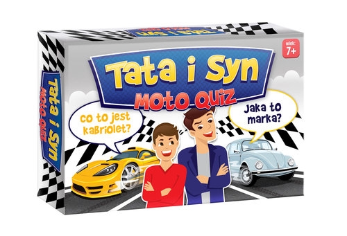 Tata i syn Moto quiz. Wiek: 7+