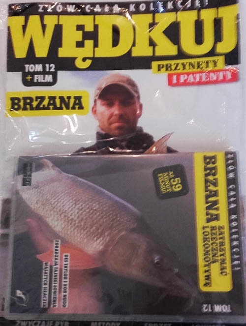 Wędkuj. Przynęty i patenty. Tom 12 + film. Brzana. Złów całą kolekcję. Zwyczaje ryb. Metody. Sprzęt. Łowiska (Kolekcja Edipresse)